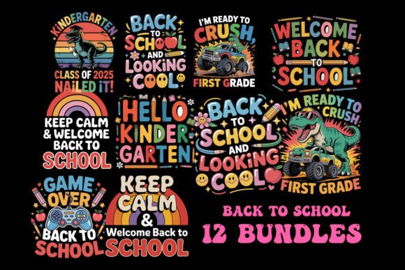 12 Back to School Bundles for Graphic