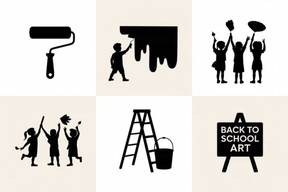 Back to School Art Icons SVG Bundle