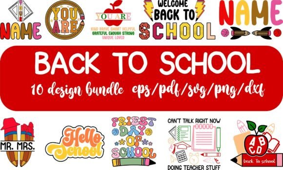 Back to School Bundle SVG PNG