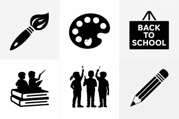 Back to School Icons SVG Bundle