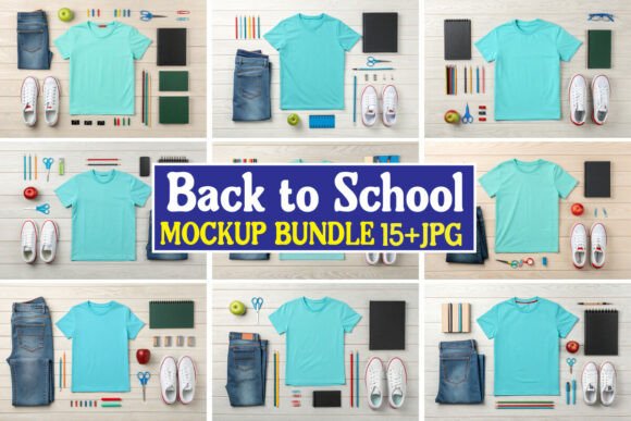 Back to School Mockup Bundle 10: Graphics & Product Mockups