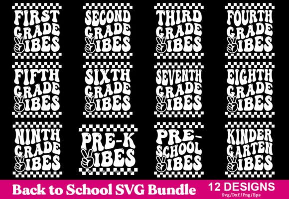 Back to School SVG Bundle, Retro School