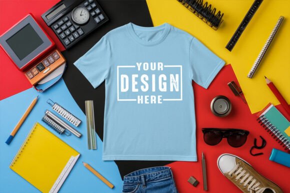 Back-to-School T-Shirt Mockup: Graphics & Product Mockups