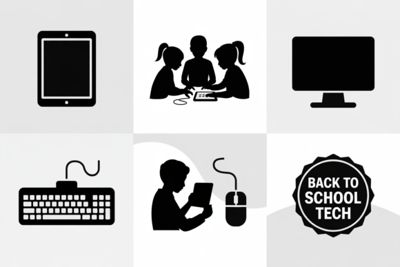 Back to School Tech Icons SVG: Graphics and Crafts