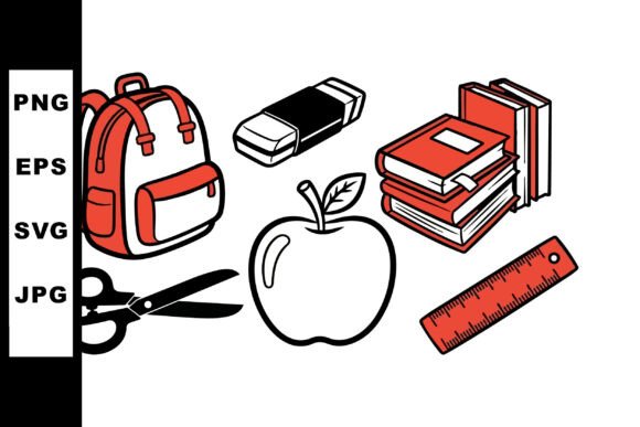 Back to School Vector Pack: Graphics and Crafts for Digital Sellers
