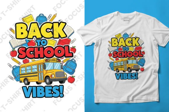 Back to School Vibes Bus Graphics