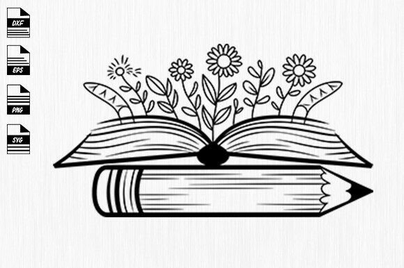 Floral Teacher Svg, Back to School Svg