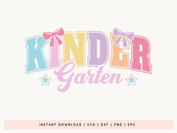 Kindergarten - Back to School SVG File