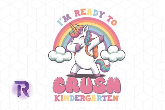 Kindergarten Unicorn Back to School PNG