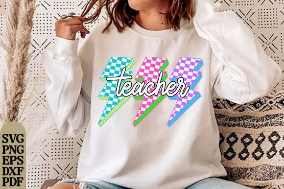 Lightning Bolt Teacher Back to School Graphics