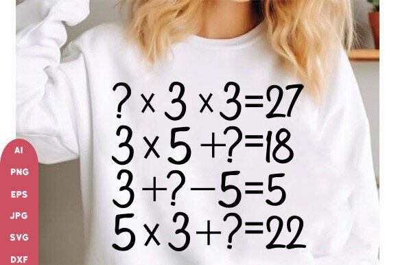 Math Teacher PNG SVG, Back to School Graphics