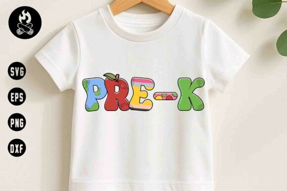 Pre-K Back to School SVG, Globe Letter