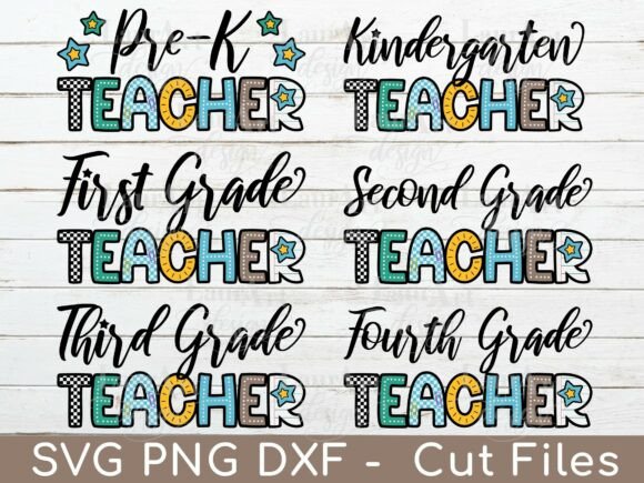 Teacher Back to School First Grade Pre-K Graphics