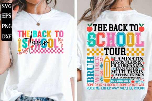 The Back to School Tour SVG PNG: Graphics for T-Shirt Designs
